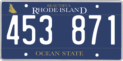 RI license plate 453871