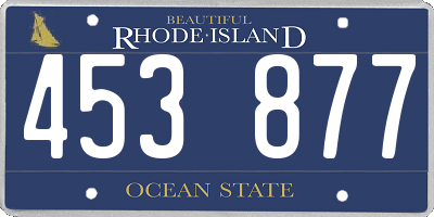 RI license plate 453877