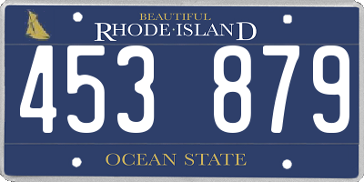 RI license plate 453879