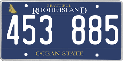 RI license plate 453885