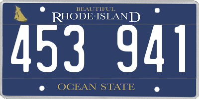 RI license plate 453941