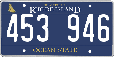 RI license plate 453946