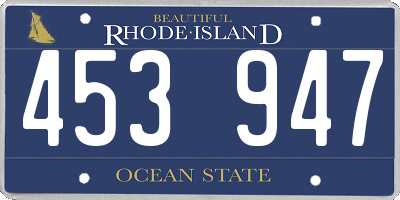 RI license plate 453947