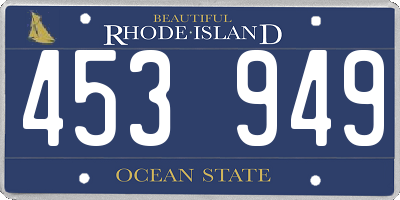 RI license plate 453949