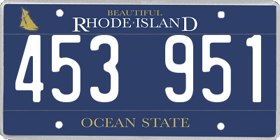 RI license plate 453951