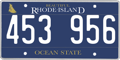 RI license plate 453956