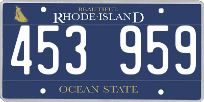 RI license plate 453959