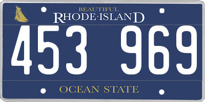 RI license plate 453969
