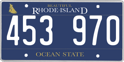 RI license plate 453970