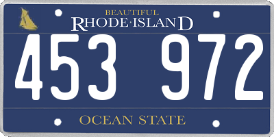 RI license plate 453972