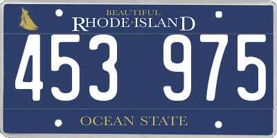 RI license plate 453975