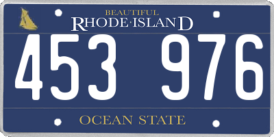 RI license plate 453976