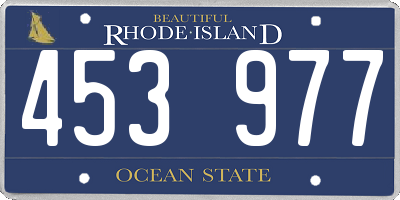 RI license plate 453977