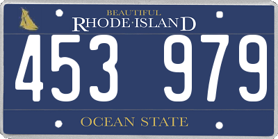 RI license plate 453979