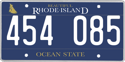 RI license plate 454085