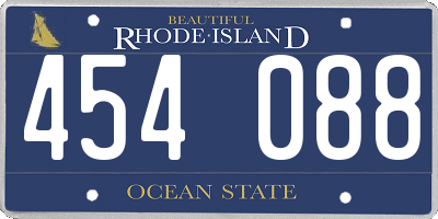 RI license plate 454088
