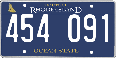 RI license plate 454091