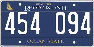 RI license plate 454094