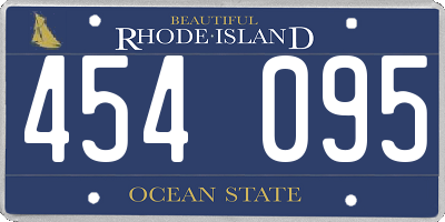 RI license plate 454095