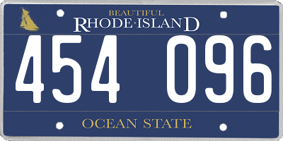 RI license plate 454096