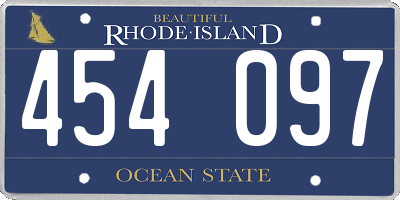 RI license plate 454097