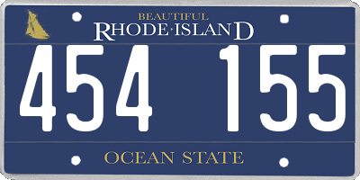 RI license plate 454155