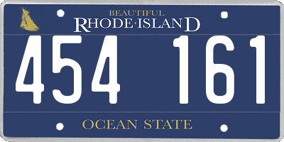 RI license plate 454161