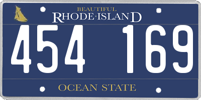 RI license plate 454169
