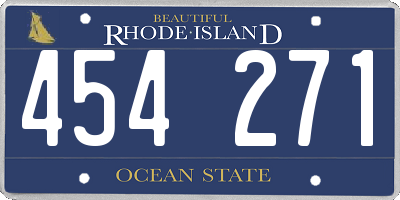 RI license plate 454271