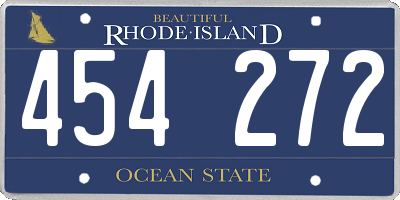 RI license plate 454272