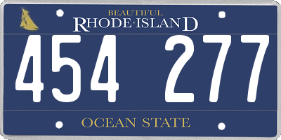 RI license plate 454277