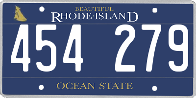 RI license plate 454279