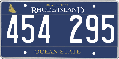 RI license plate 454295
