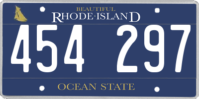 RI license plate 454297