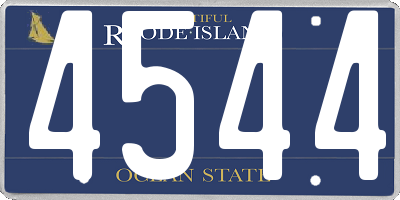 RI license plate 4544