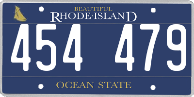 RI license plate 454479