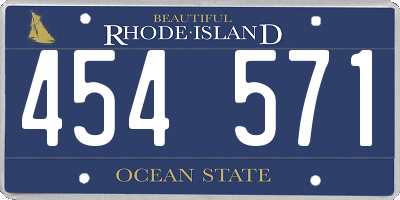 RI license plate 454571