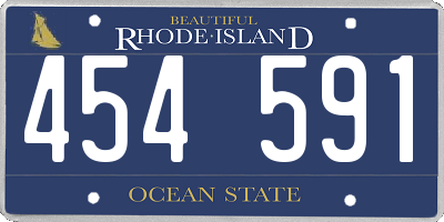 RI license plate 454591