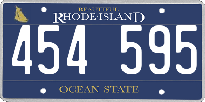RI license plate 454595