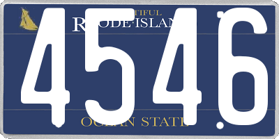 RI license plate 4546