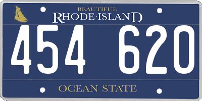 RI license plate 454620