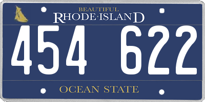 RI license plate 454622