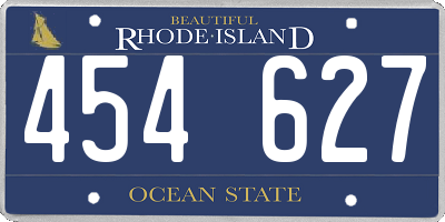 RI license plate 454627