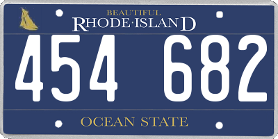 RI license plate 454682