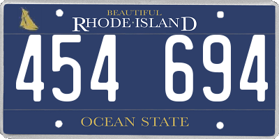 RI license plate 454694