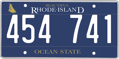 RI license plate 454741