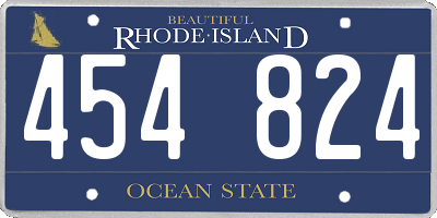 RI license plate 454824