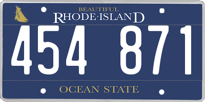 RI license plate 454871