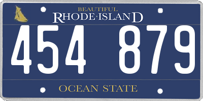 RI license plate 454879