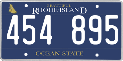RI license plate 454895